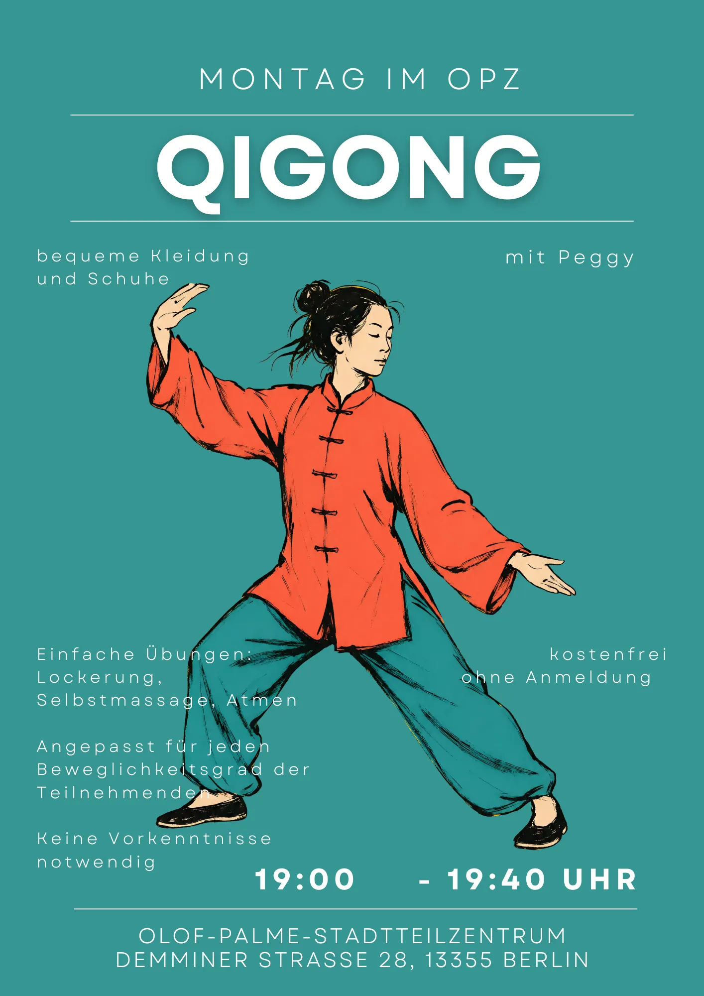 QiGong mit Peggy am Montag