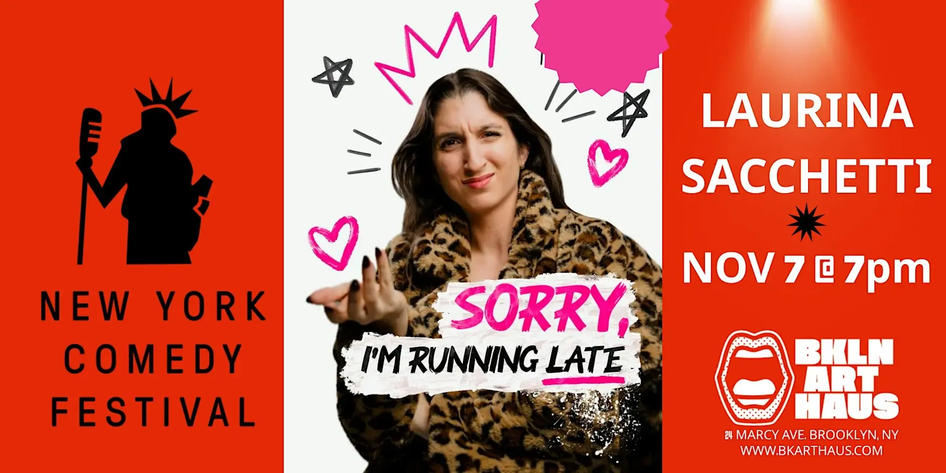 Laurina Sacchetti at the New York Comedy Festival