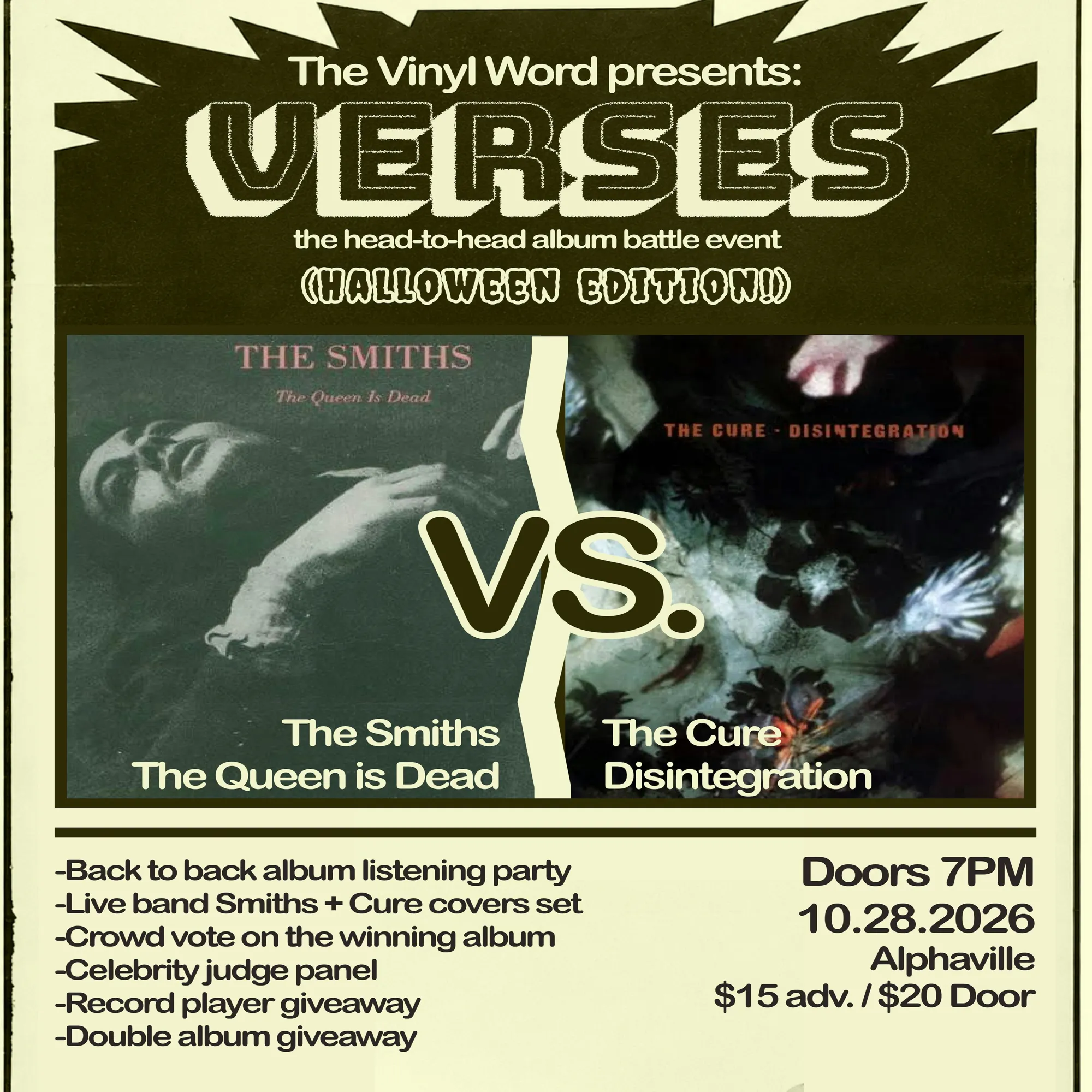 The Vinyl Word: The Cure vs The Smiths
