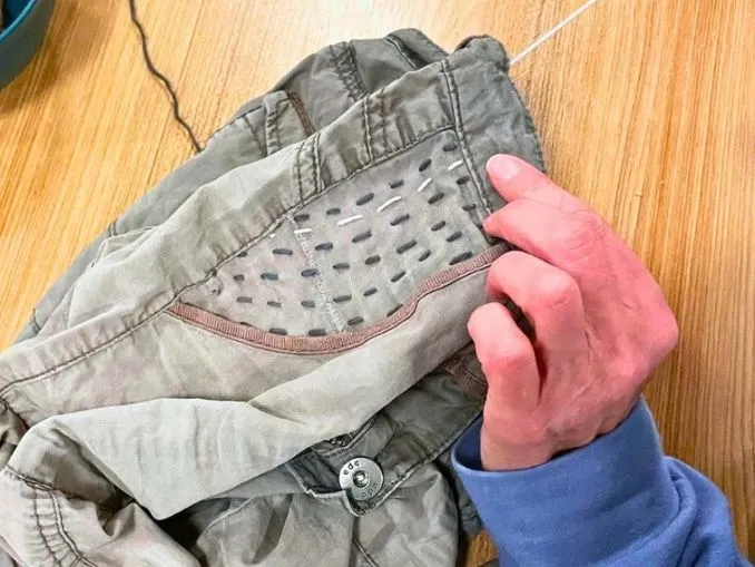 Kleidung reparieren mit der Sashiko-Technik
