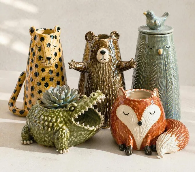 Shape & Fun: Animal Vases
