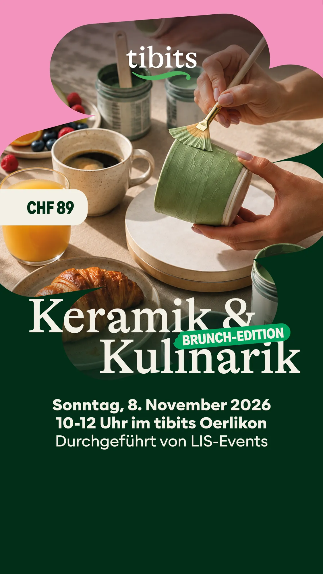 KERAMIK & KULINARIK – BRUNCH EDITION im tibits Oerlikon