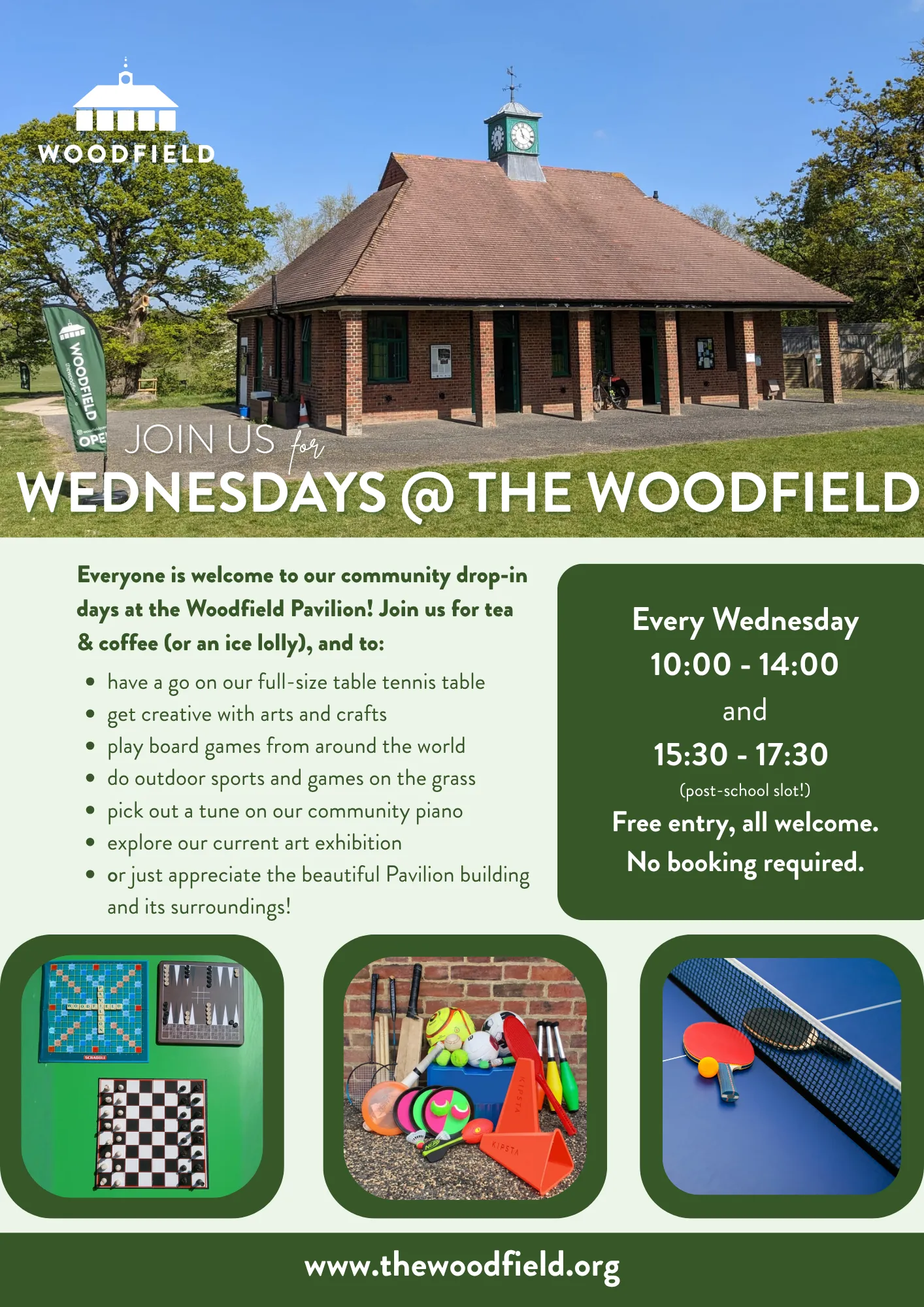 WEDNESDAYS @ THE WOODFIELD