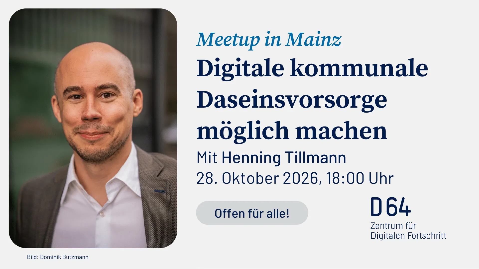 Meetup in Mainz: Digitale kommunale Daseinsvorsorge möglich machen
