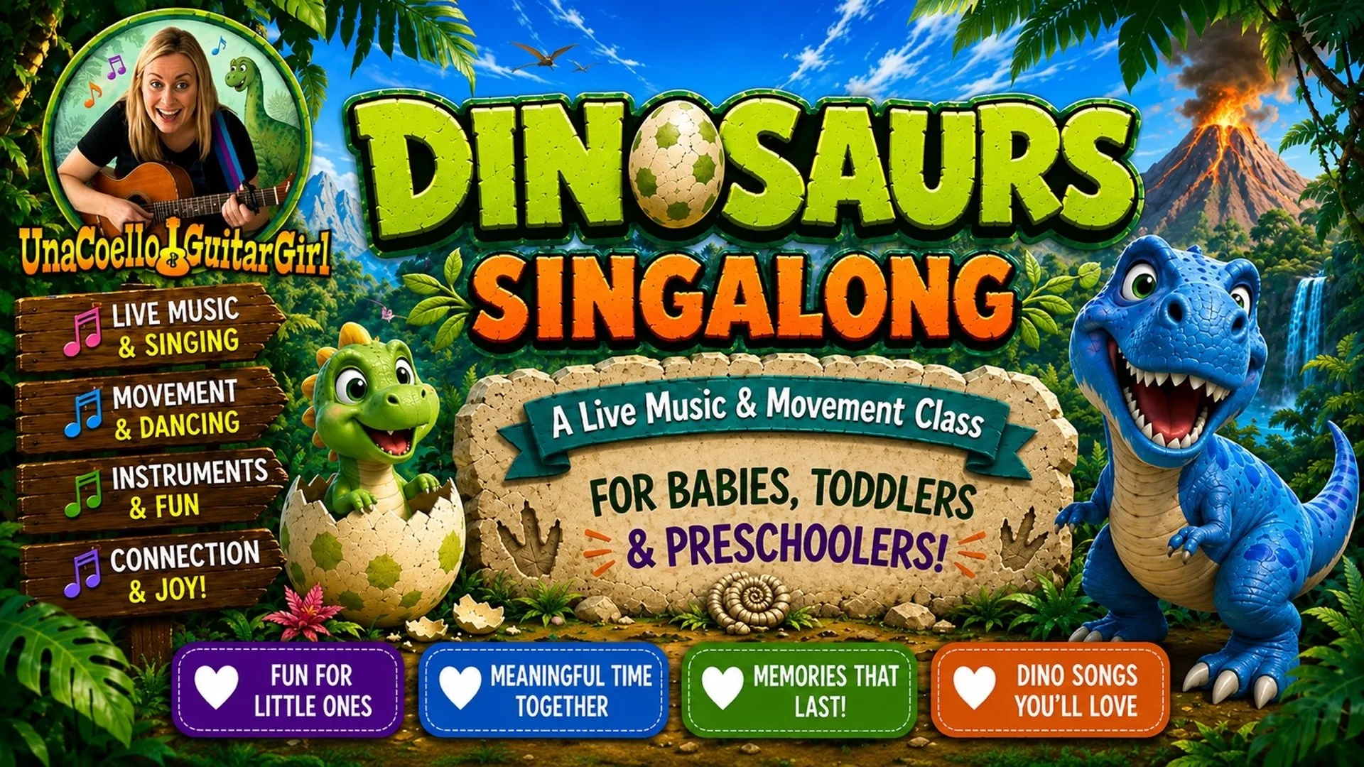 Una Coello Guitar Girl Singalong - Live Music Session for babies and toddlers and preschoolers