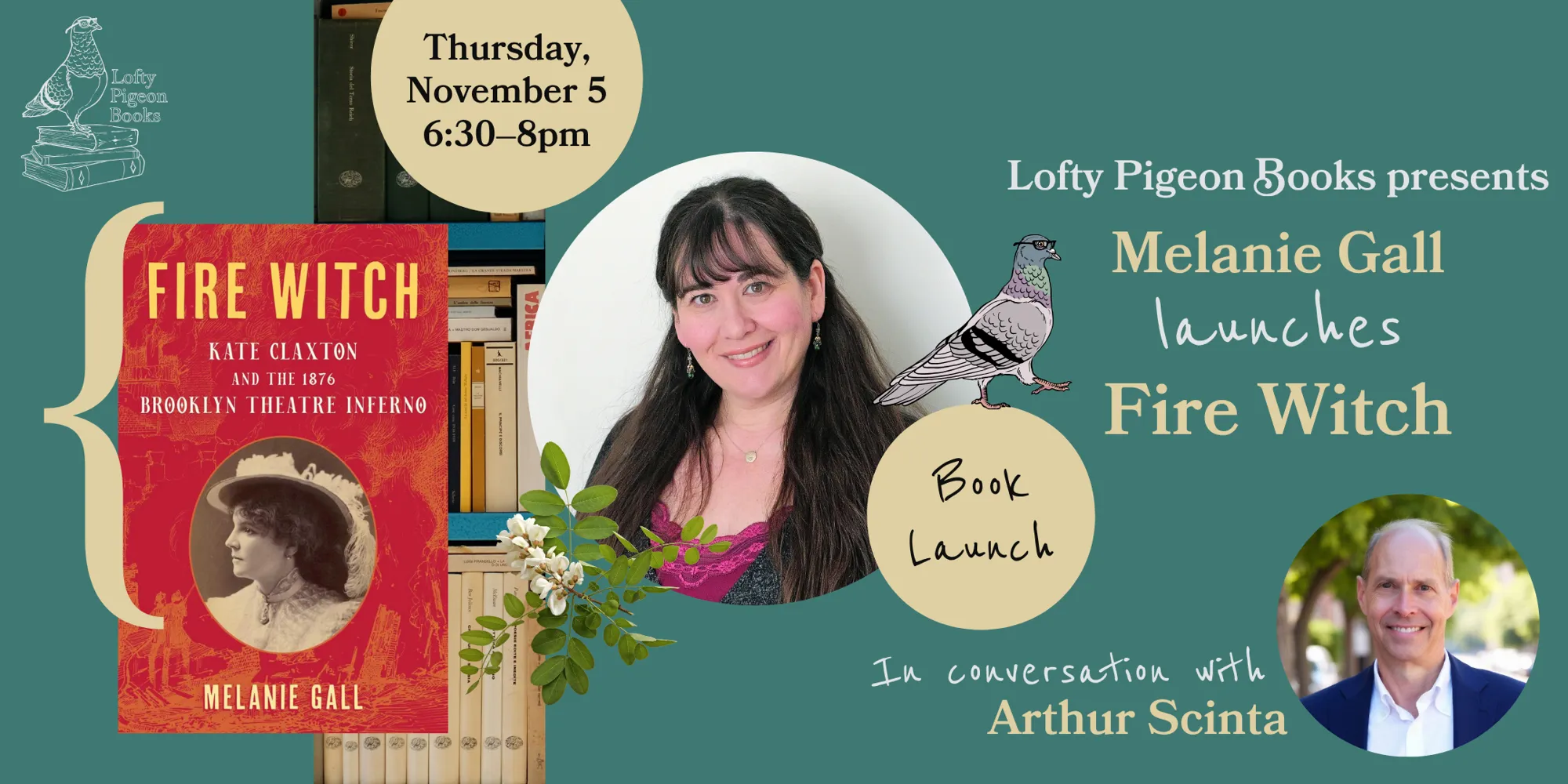 Melanie Gall launches Fire Witch, in conversation with Arthur Scinta