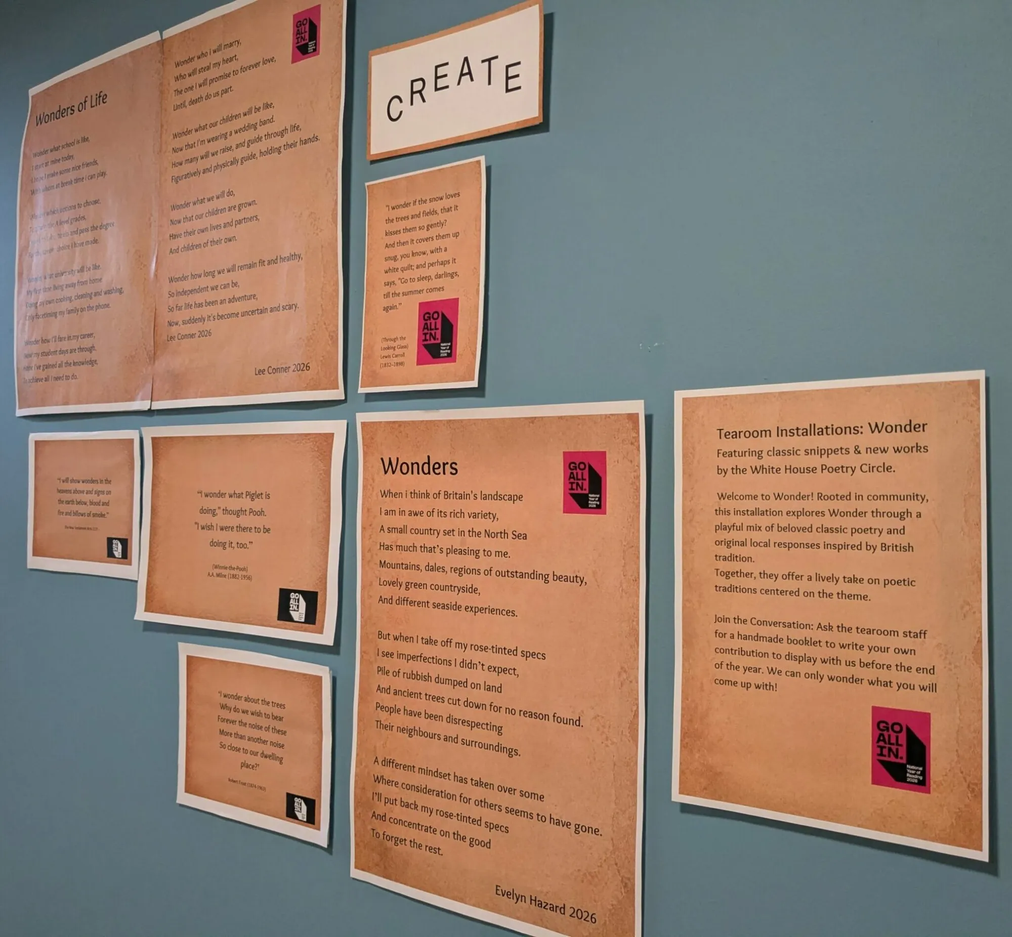 Tearoom Installations: Wonder Pop Up