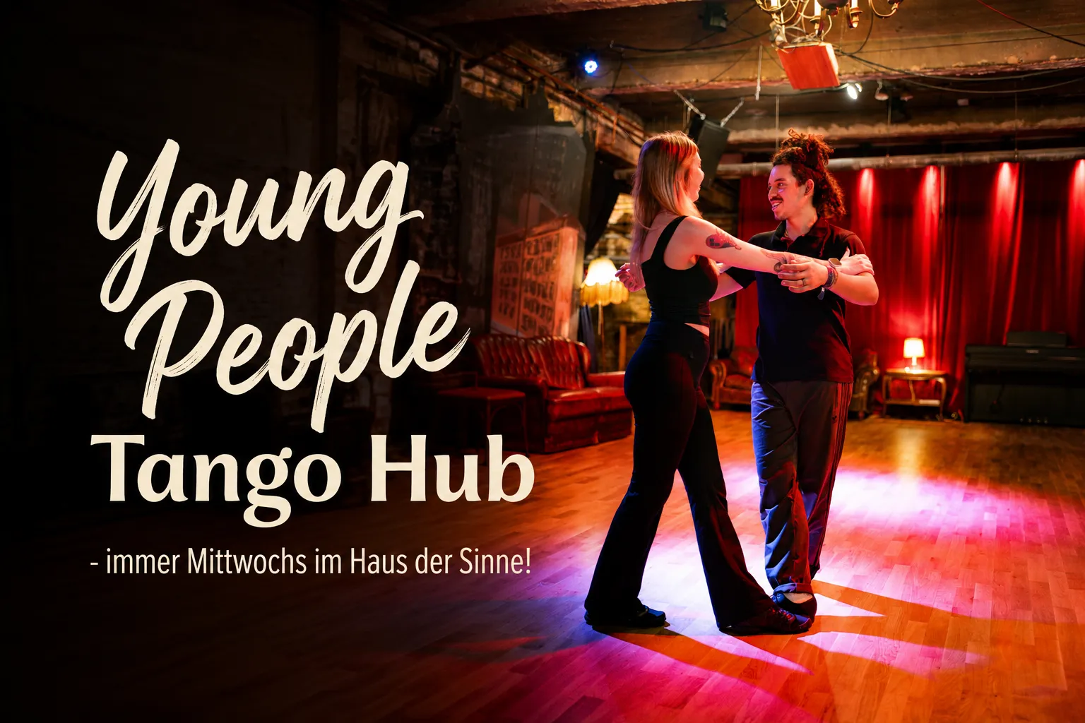 Young People Tango Hub mit Evi Sofra – Tangounterricht für Leute unter 30 Jahren – dance and connect!