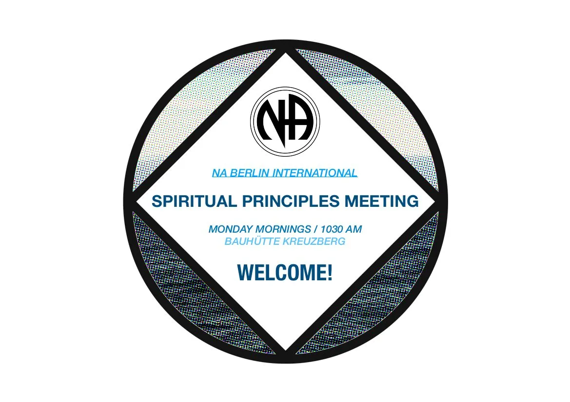 NARCOTIC ANONYMUS Berlin International - Spiritual Principles Meeting