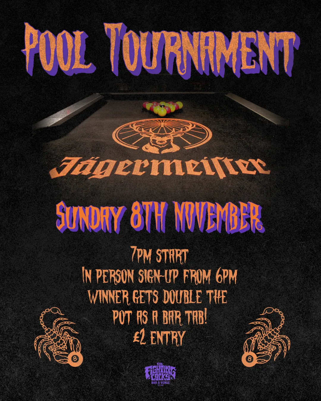 pool tournament november