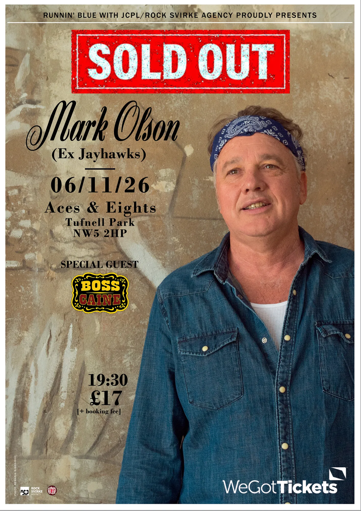 Runnin’ Blue Present Mark Olsen (Ex Jayhawks) ***SOLD OUT***