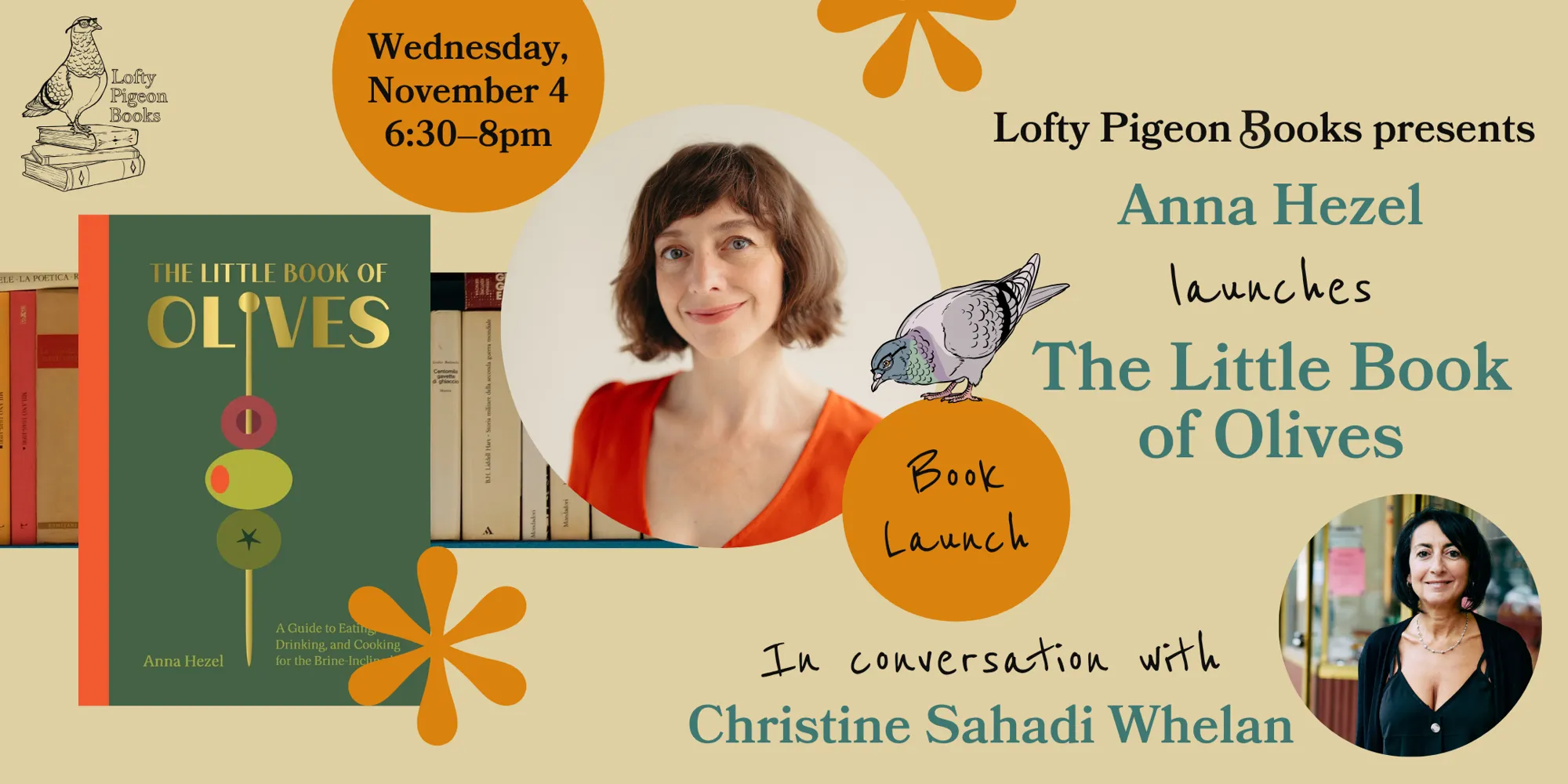 Anna Hezel launches The Little Book of Olives, in conversation with Christine Sahadi Whelan