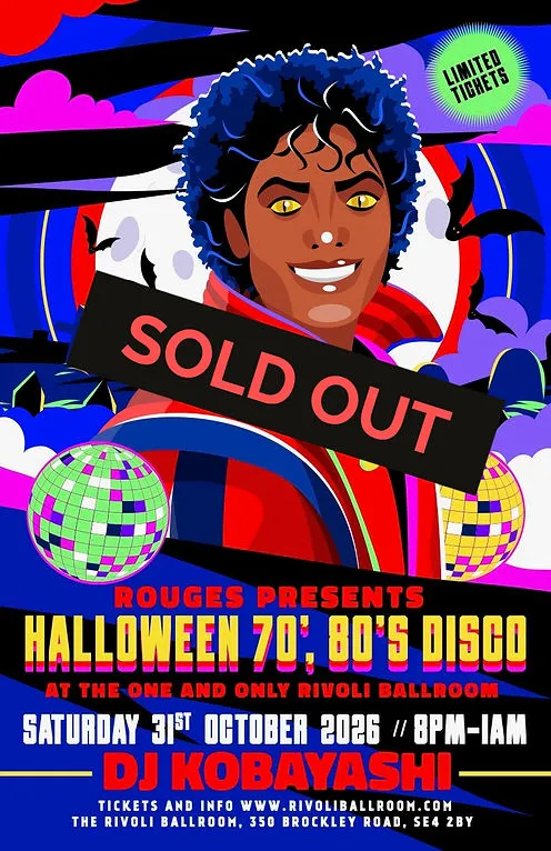 Halloween 70's & 80's Disco and Fright Night