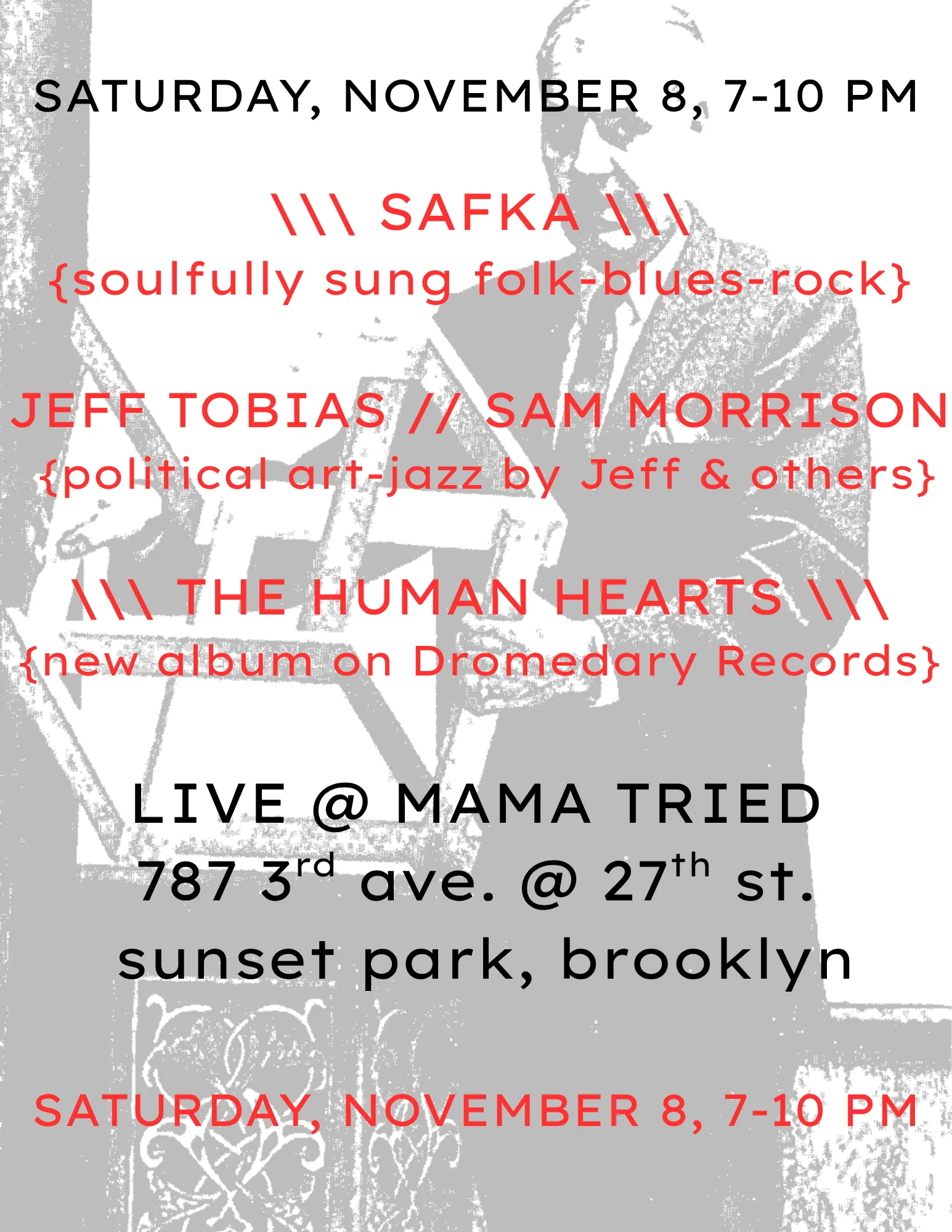 Human Hearts, Jeff Tobias, Safka
