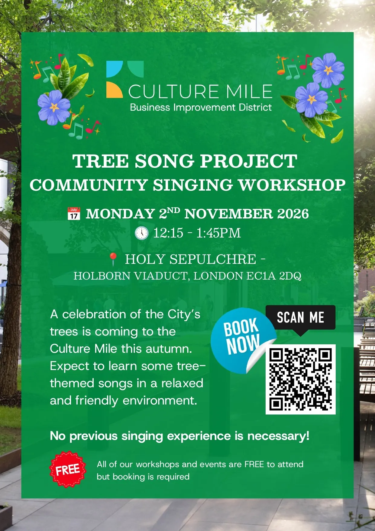 Tree Song Project Community Singing Workshop