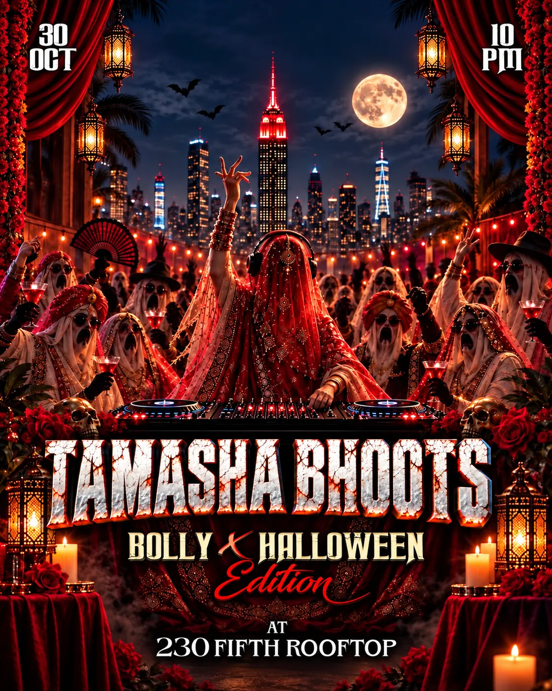 New York Tamasha Bhoots: Bollywood Halloween Party @230 FIFTH Rooftop (PRIVATE ROOM)
