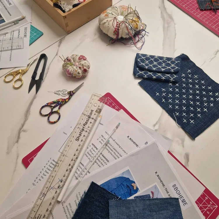 Sashiko sessions with B_Boheme