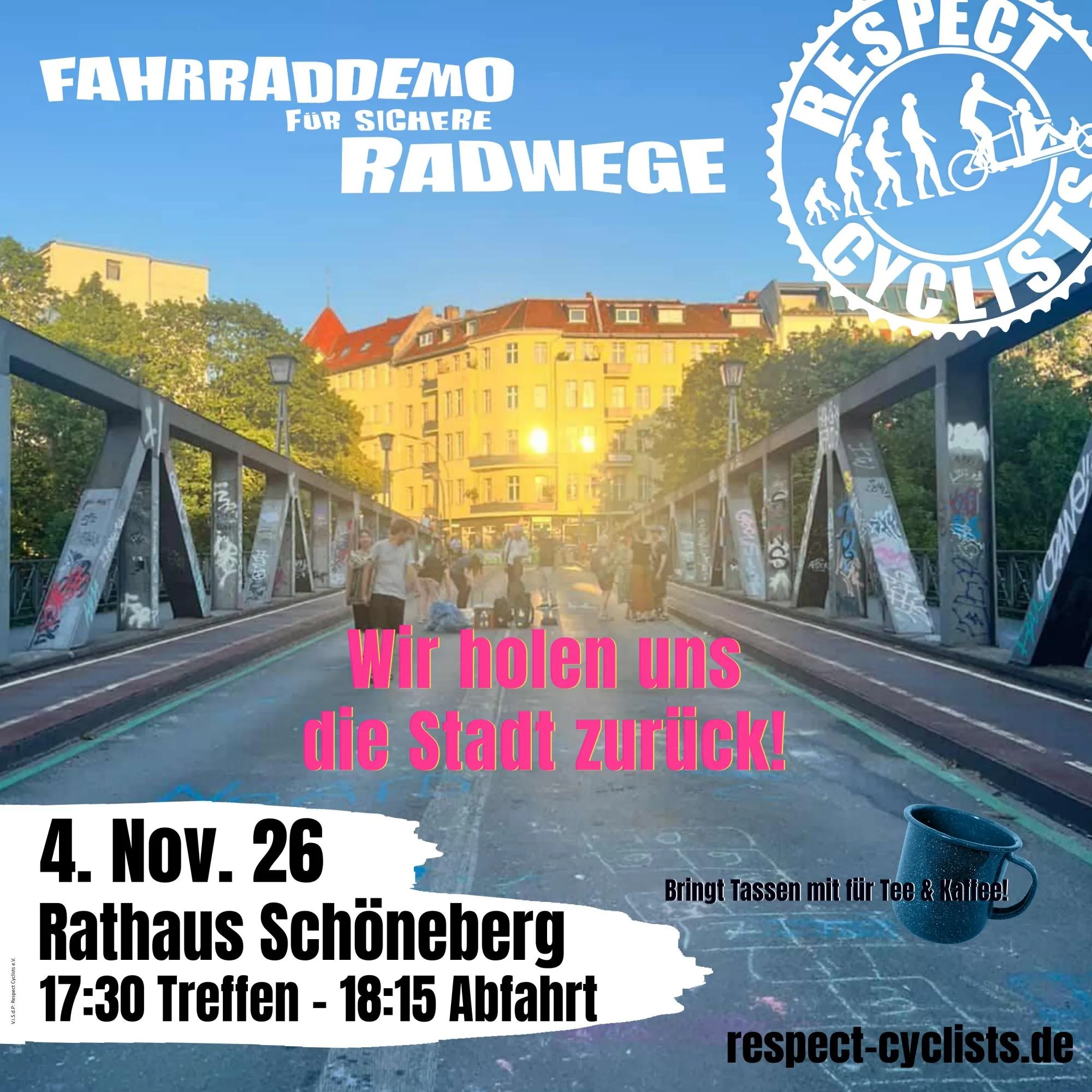 Respect Cyclists Fahrrad Demo