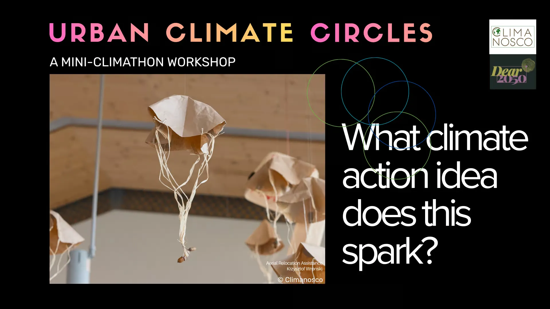 Urban Climate Circles - art, science, and climate action