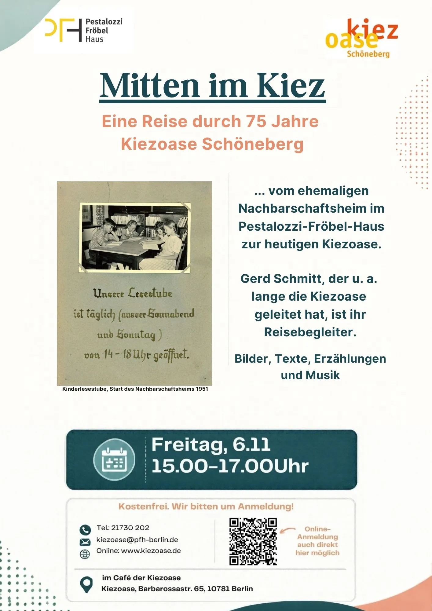 Mitten im Kiez – Eine Reise durch 75 Jahre Kiezoase Schöneberg