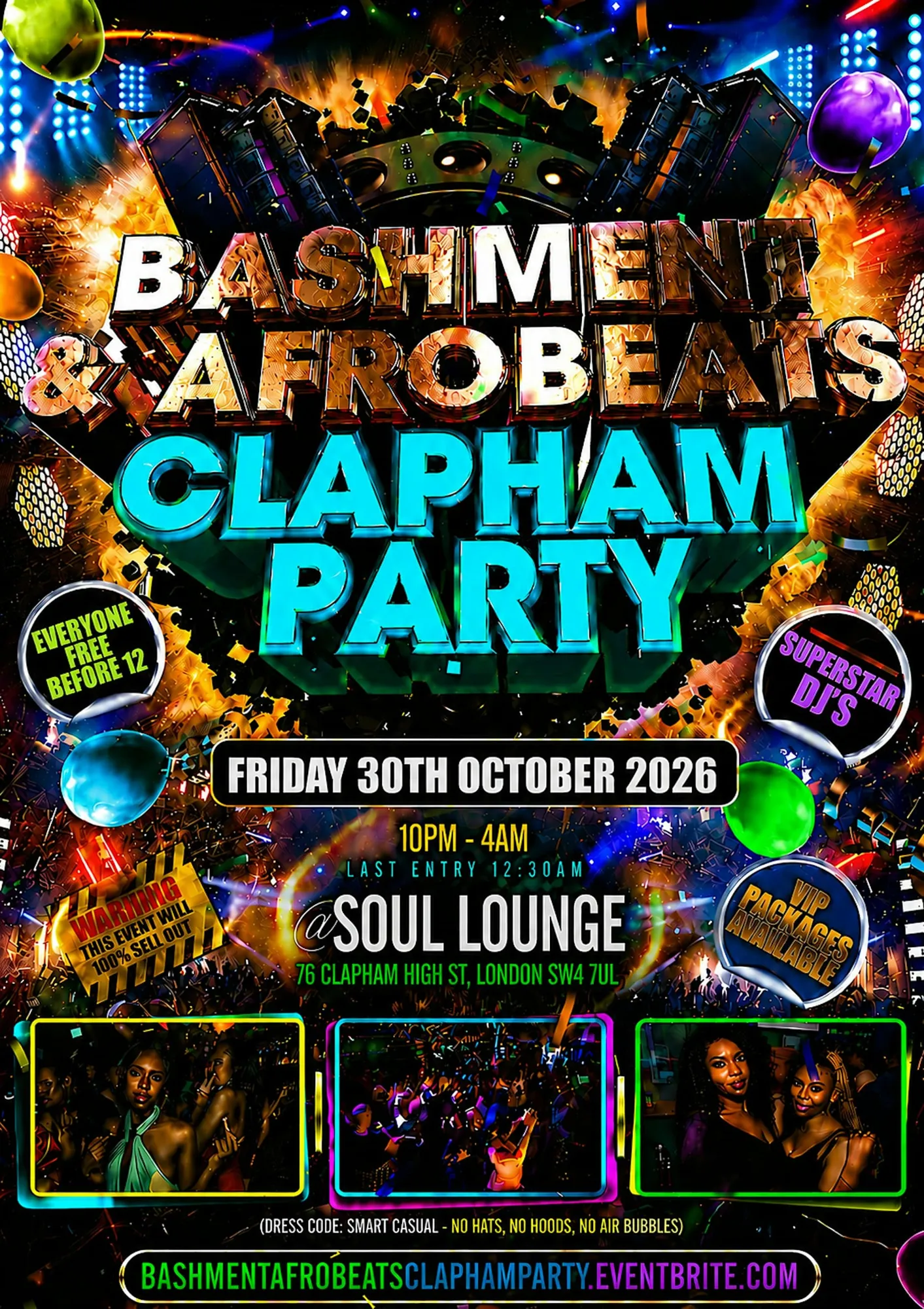 Bashment & Afrobeats - Clapham Party