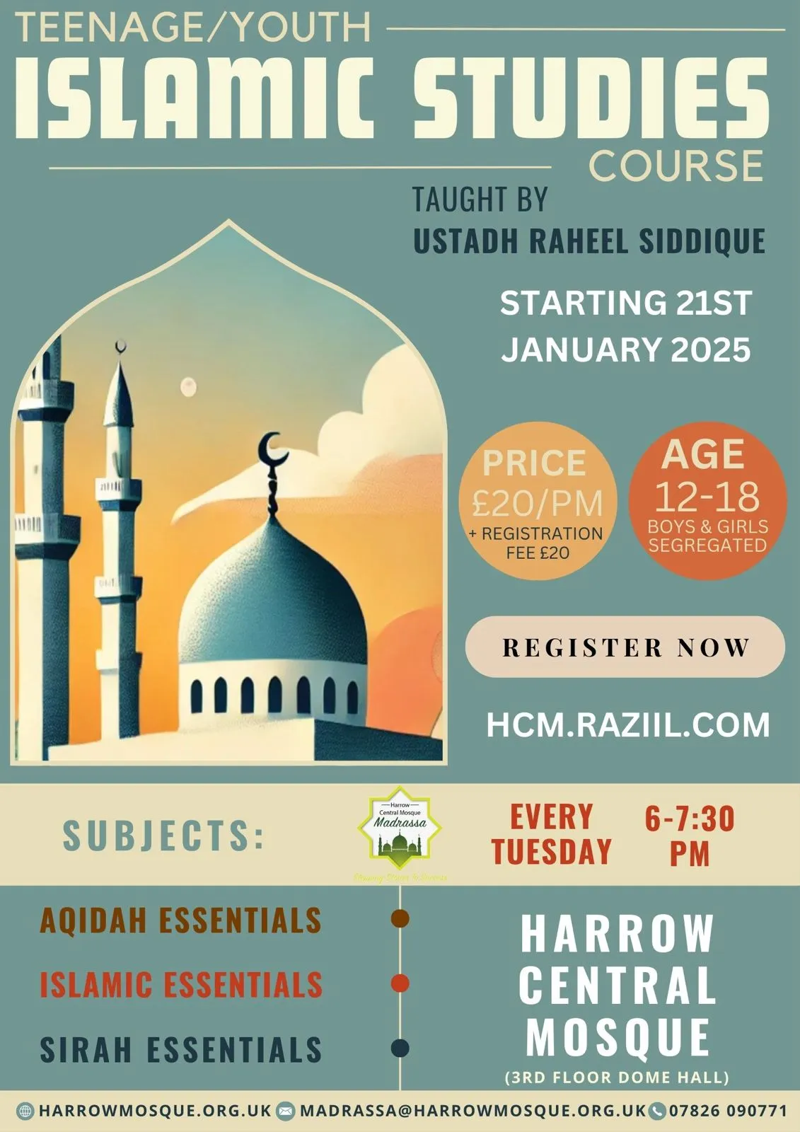 Teenage / Youth Islamic Studies Course