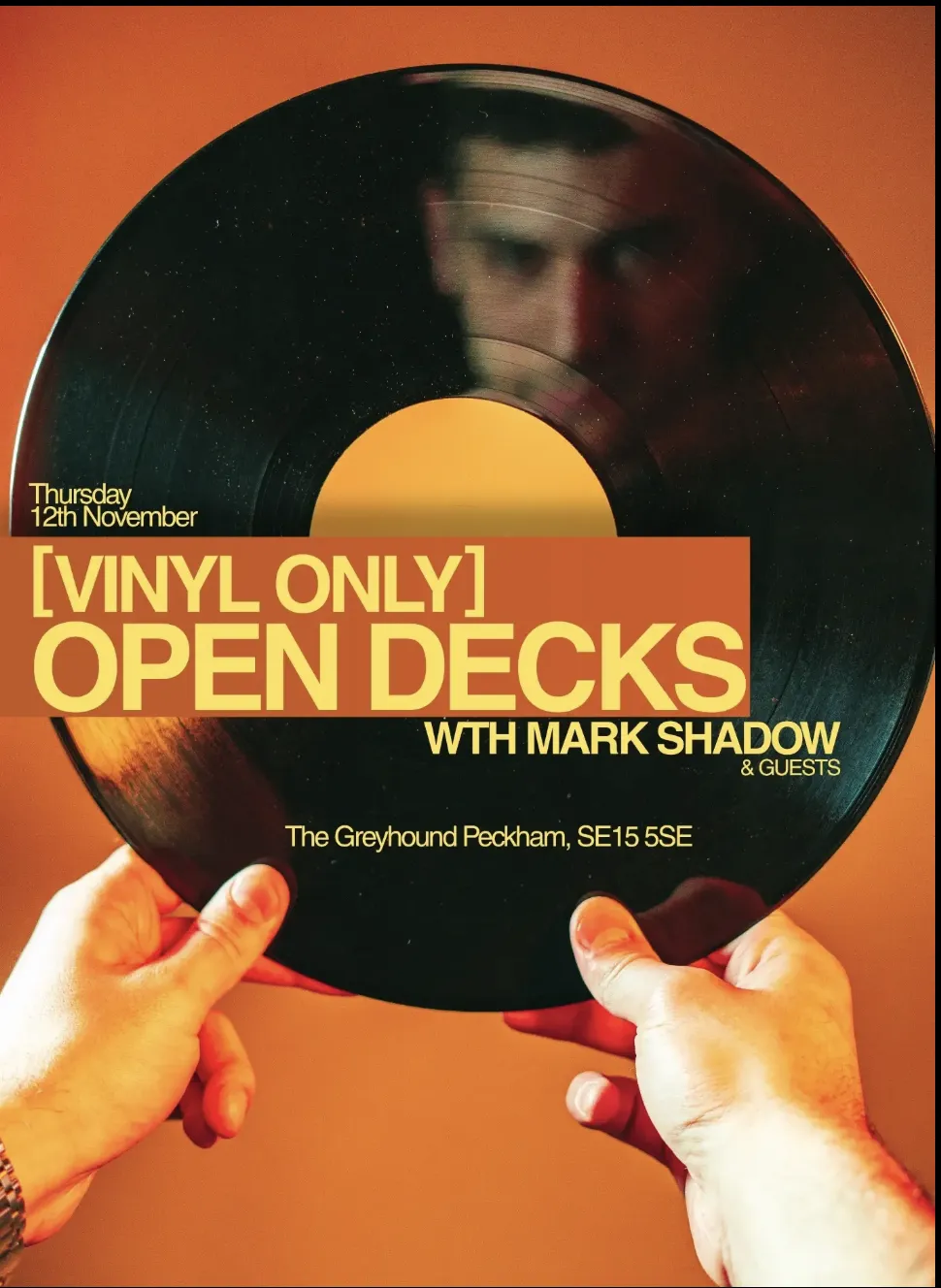 [Vinyl Only] Open Decks with Mark Shadow