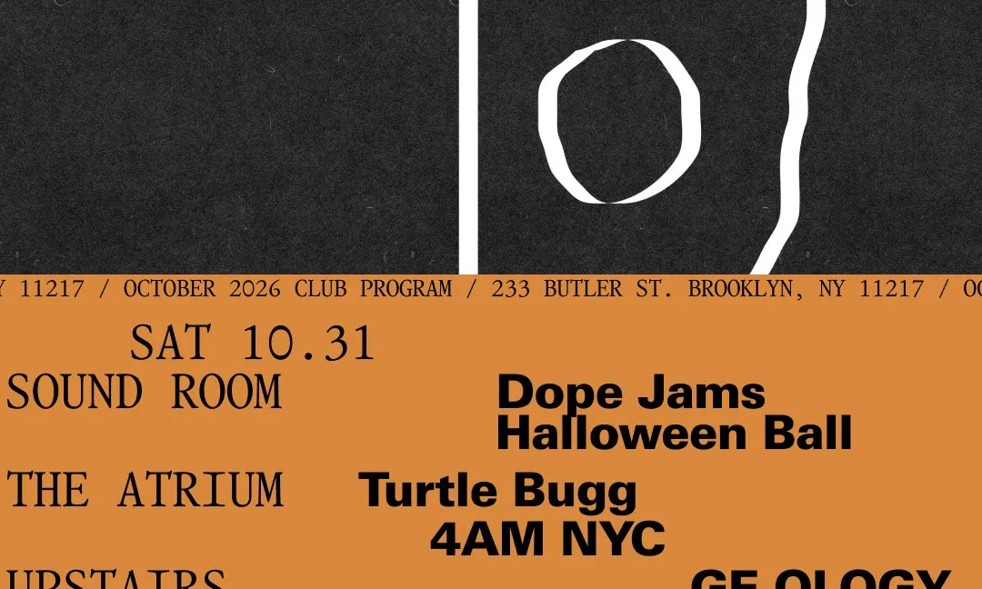 Dope Jams Halloween Ball / Turtle Bugg, 4AM NYC / GE-OLOGY