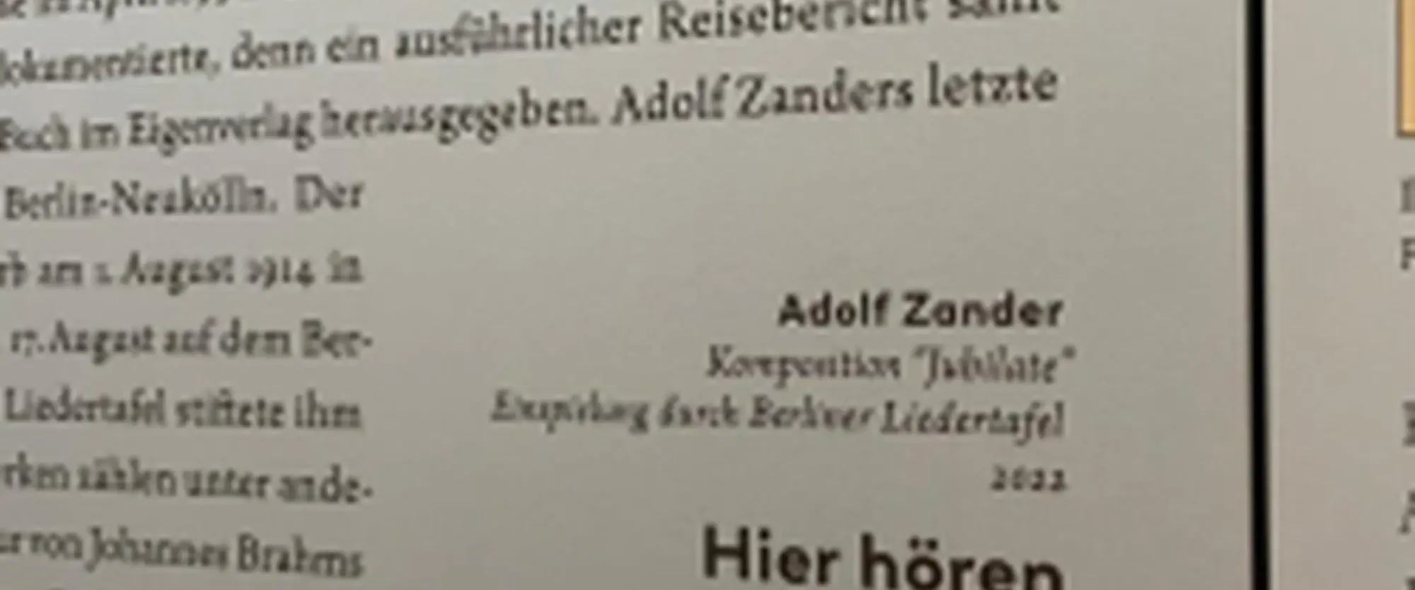 Klang der Geschichte - Dauerausstellung im Mausoleum Wiesenack
