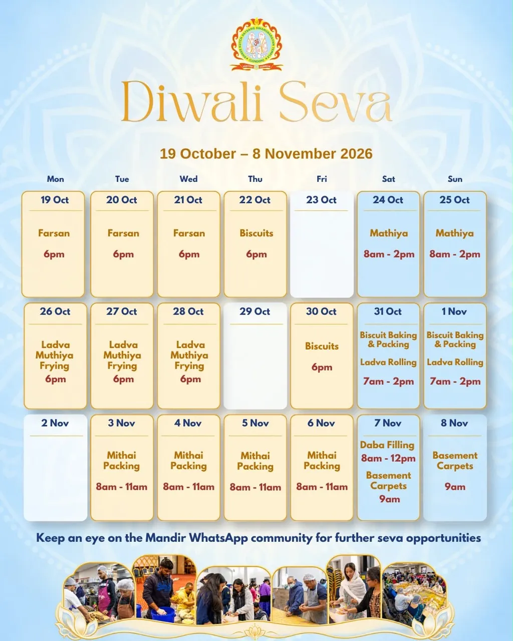 Diwali Seva