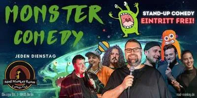 Monster Earlyshow: Stand up Comedy im "Mad Monkey Room", direkt U Eberswalderstr