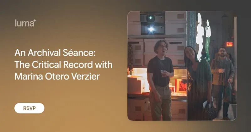 An Archival Séance with Marina Otero Verzier