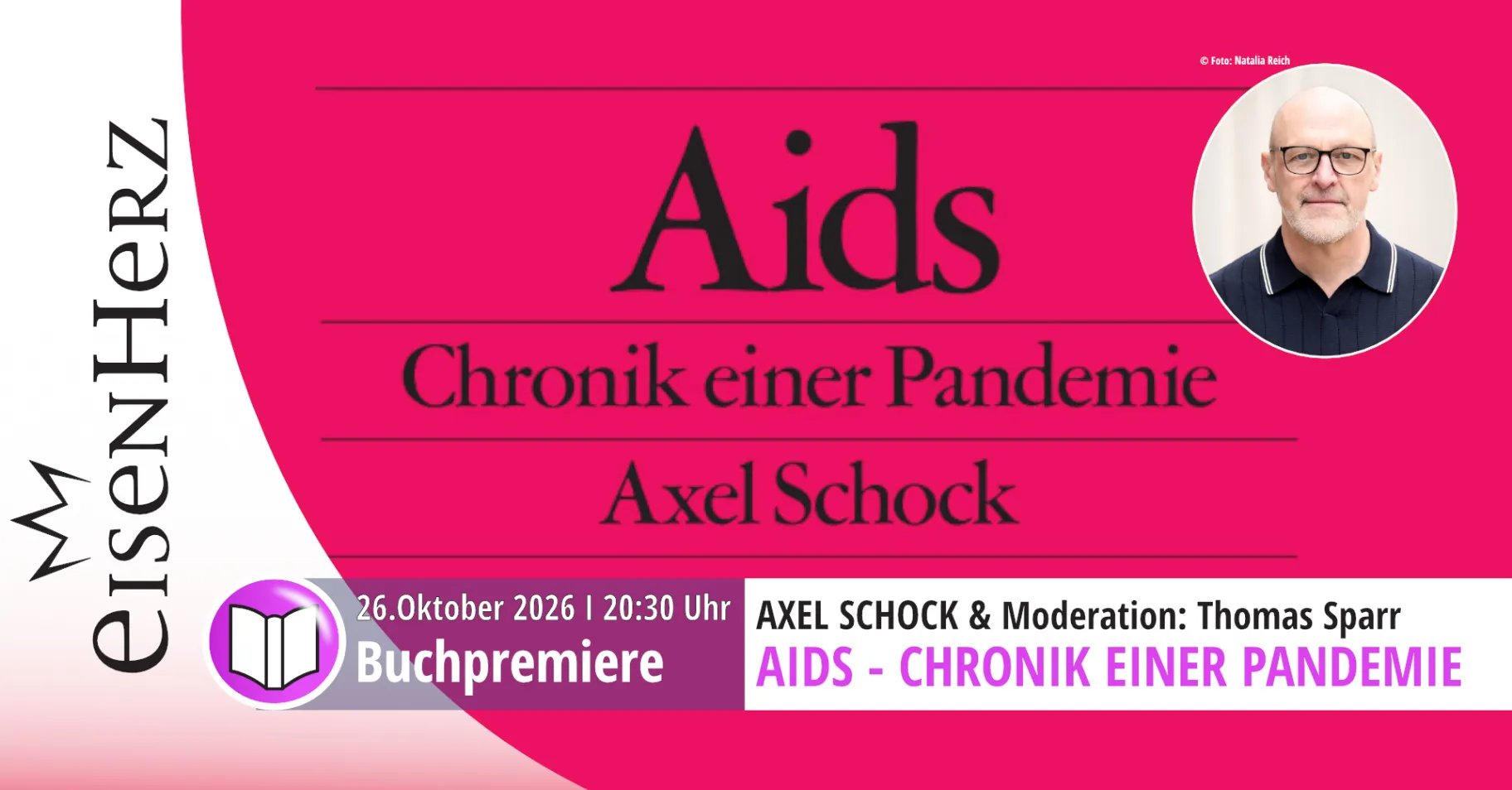 Buchpremiere: Axel Schock - Aids - Chronik einer Pandemie