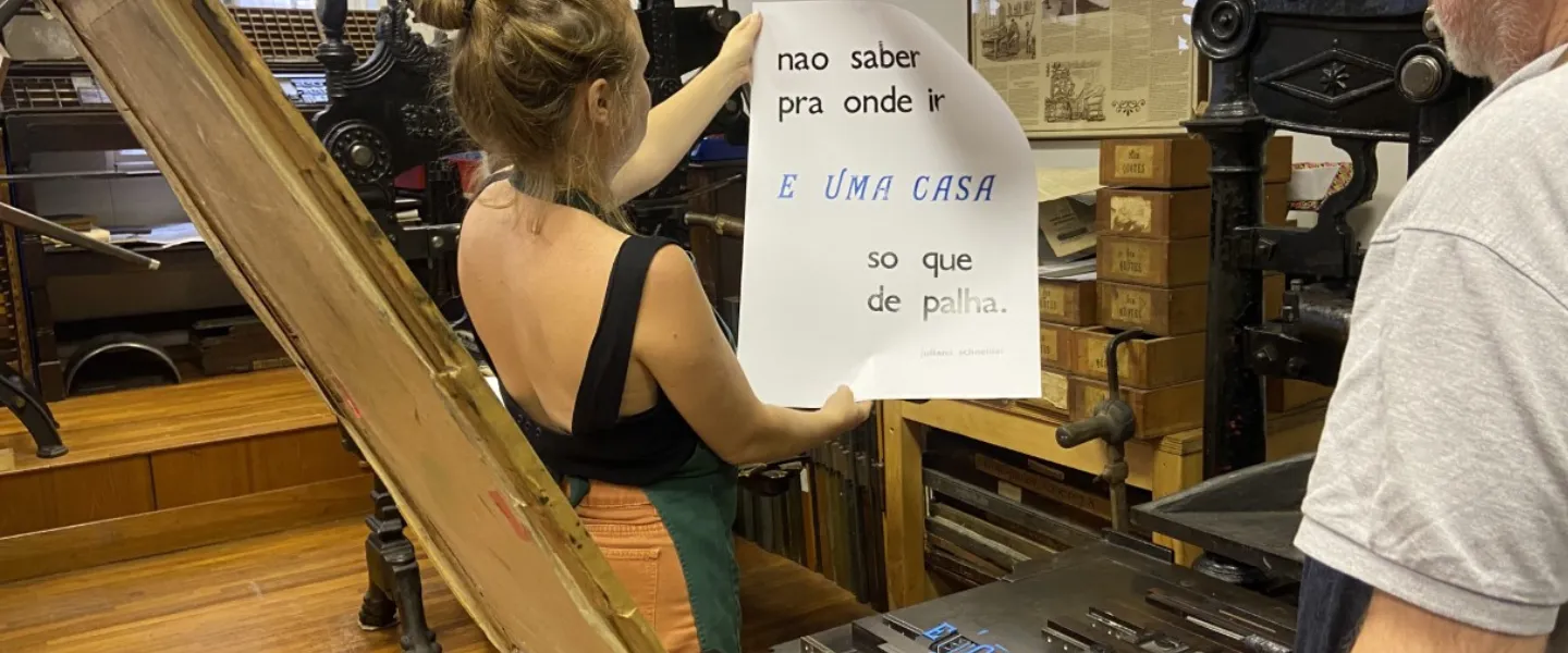 Letterpress Poster Printing Workshop