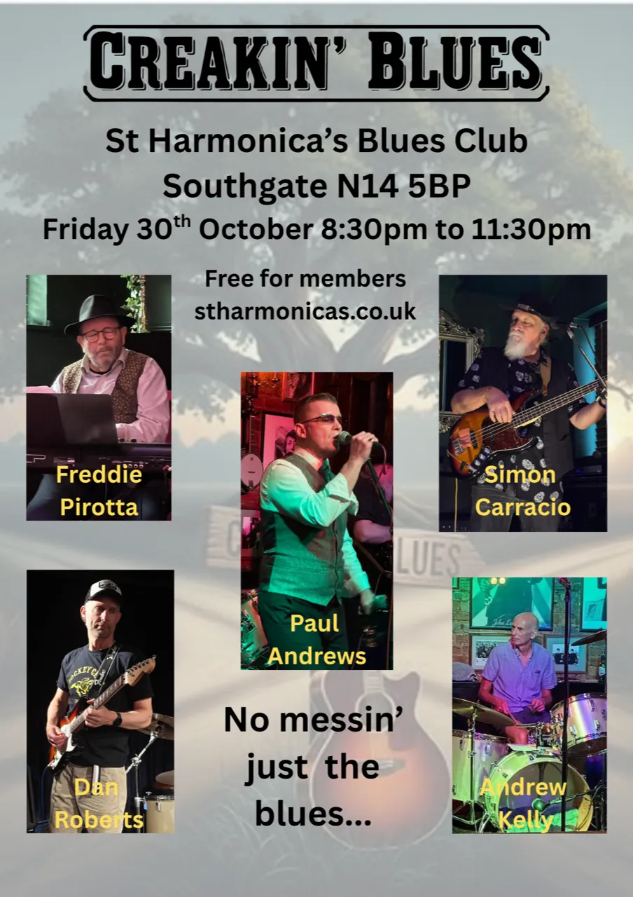 Creakin' Blues, support from Too Bad Jims (duo)