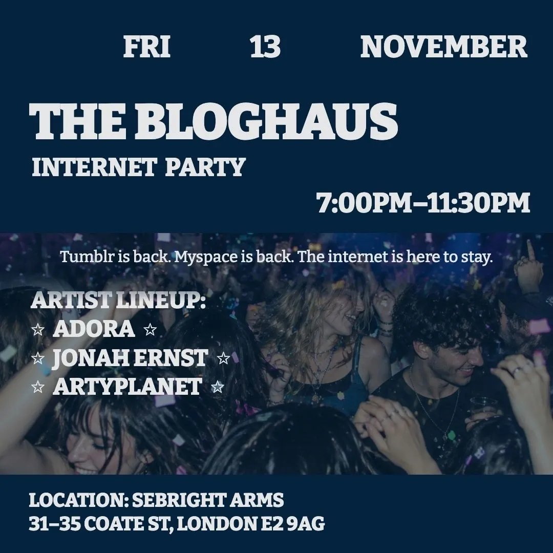 THE BLOGHAUS - INTERNET PARTY