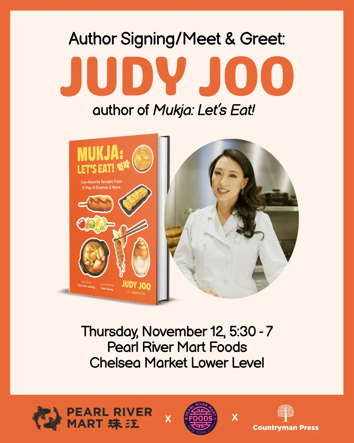 Author Signing/Meet & Greet: Chef Judy Joo, Author of "Mukja: Let's Eat!