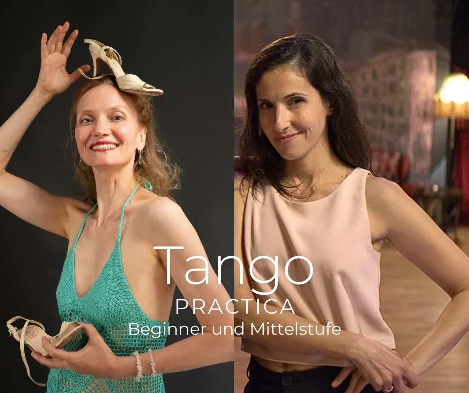 Tango-Unterricht parallel für Beginner (Evi Sofra) und Mittelstufe (Janine Lange)