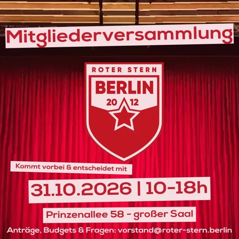 Mitgliederversammlung Roter Stern Berlin 2012 e.V.