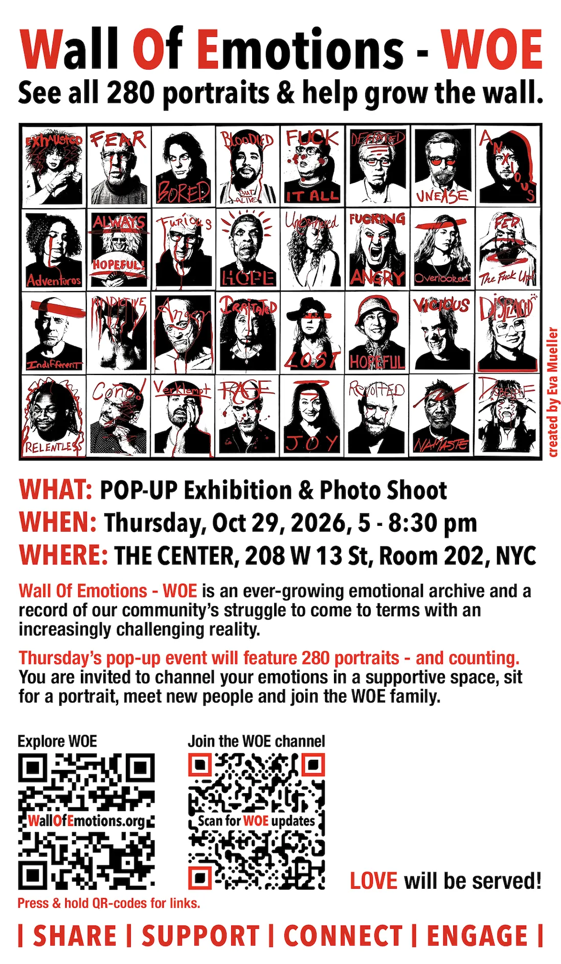 Wall of Emotions - Community Art Show and Photo Shoot