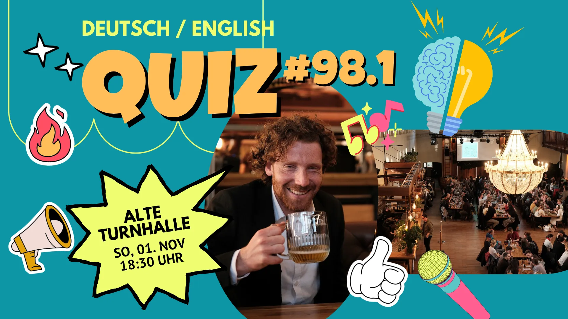 Quiz #98-1 @ Alte Turnhalle - Friedrichshain (DEU/ENG)