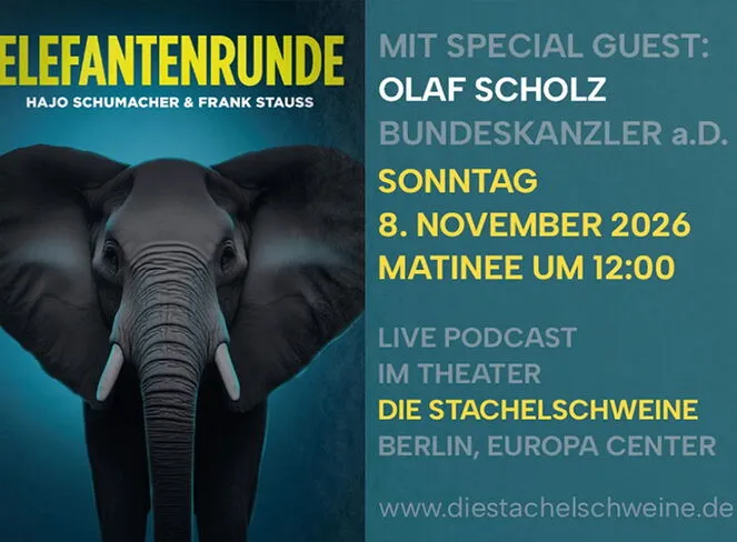 Die Elefantenrunde mit Hajo Schumacher & Frank Stauss. Zu Gast: Olaf Scholz