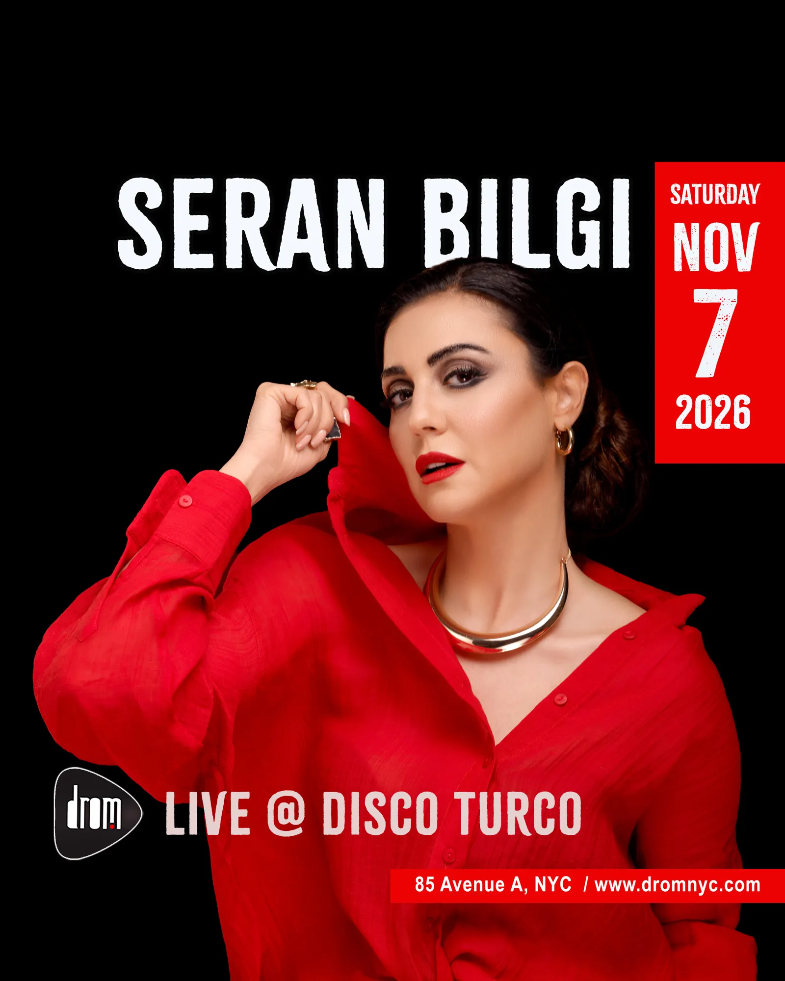 Disco Turco presents Seran Bilgi “Turkish Pop Night”
