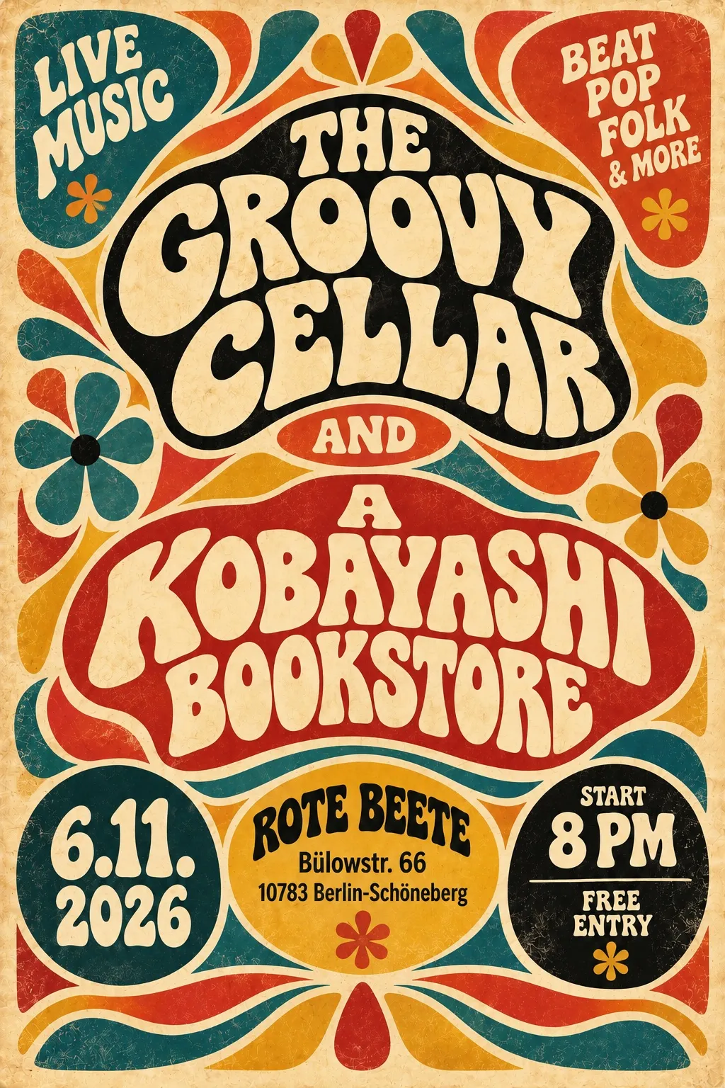 THE KOBAYASHI BOOKSTORE & THE GROOVY CELLAR