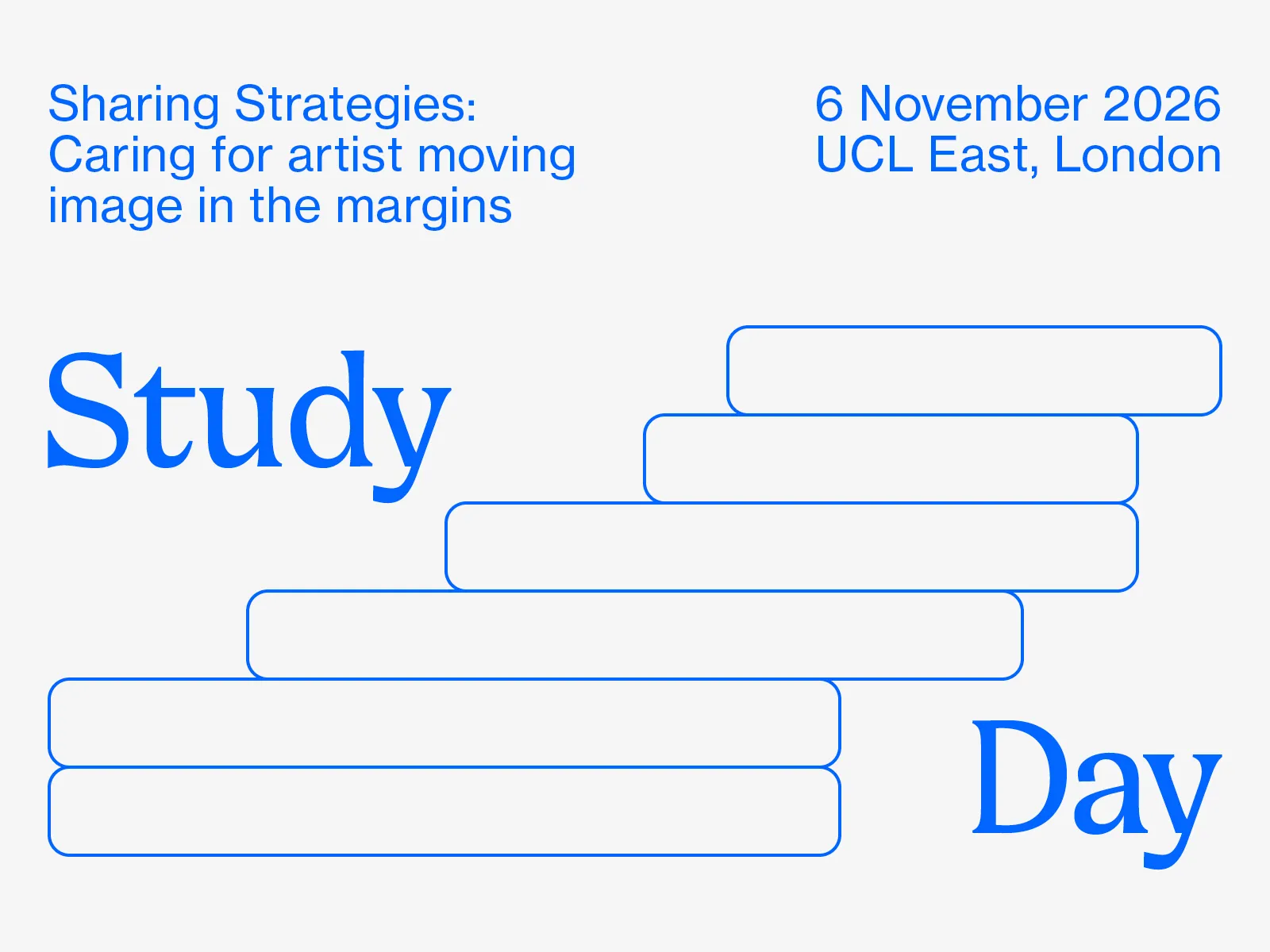 Study Day – Sharing Strategies: caring for artist moving image in the margins