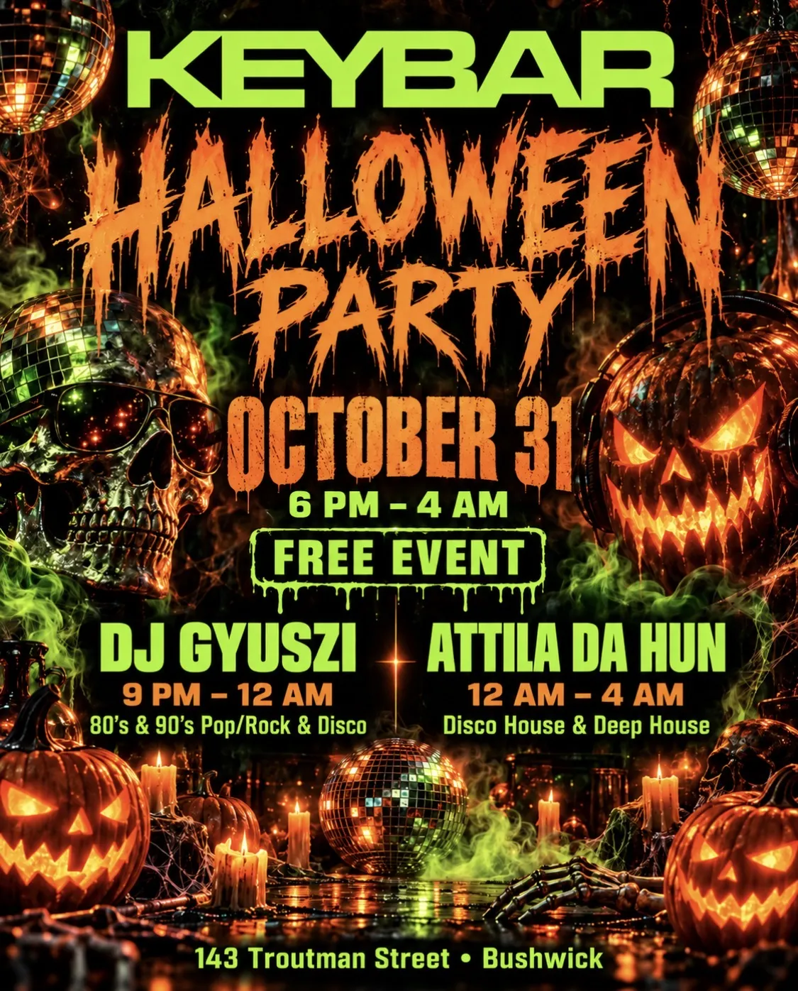 HALLOWEEN PARTY, FREE EVENT