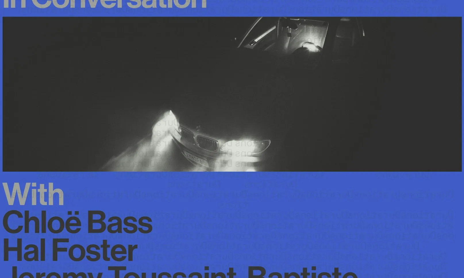 DURATIONS: Triple Canopy presents Civic Crash Course with Chloë Bass, Jeremy Toussaint-Baptiste, Hal Foster