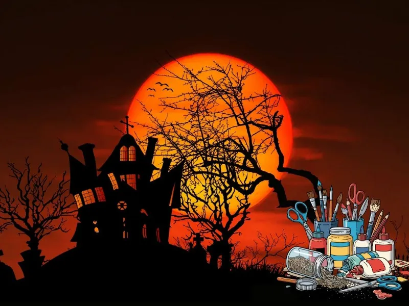 Ferienprogramm: Gruseliges Halloween-Basteln