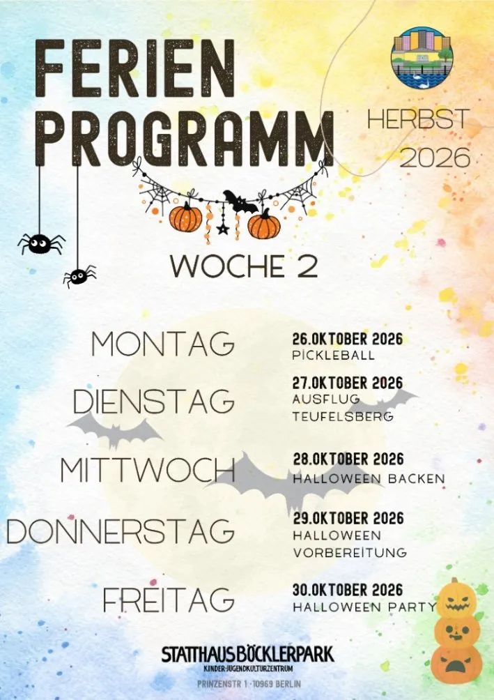 Halloweenparty zum Ferienabschluss