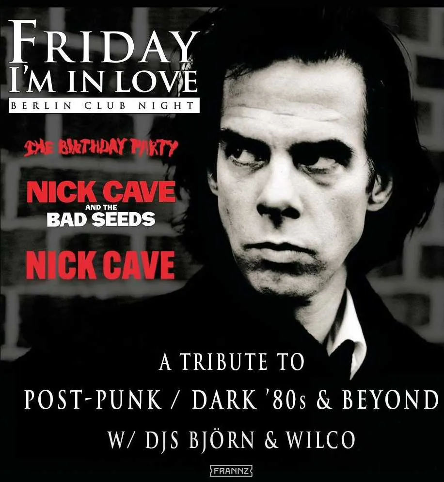 🎶 Friday I’m in Love – A Tribute to Post-Punk · Dark 80s + Talk Talk